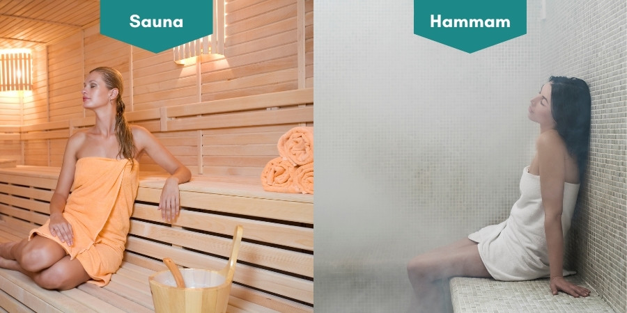 Différence sauna hammam-les bienfaits du sauna-installer un sauna chez soi-Les Jardins en Cascades-article